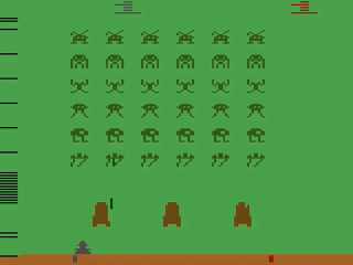 Space Invaders title screen for Atari 2600